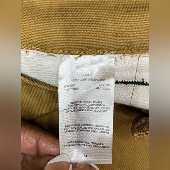 Dickies Cargo Brown Duck Canvas Utility Carpenter Pockets Temp IQ  11” sz 44 - Picture 4 of 10